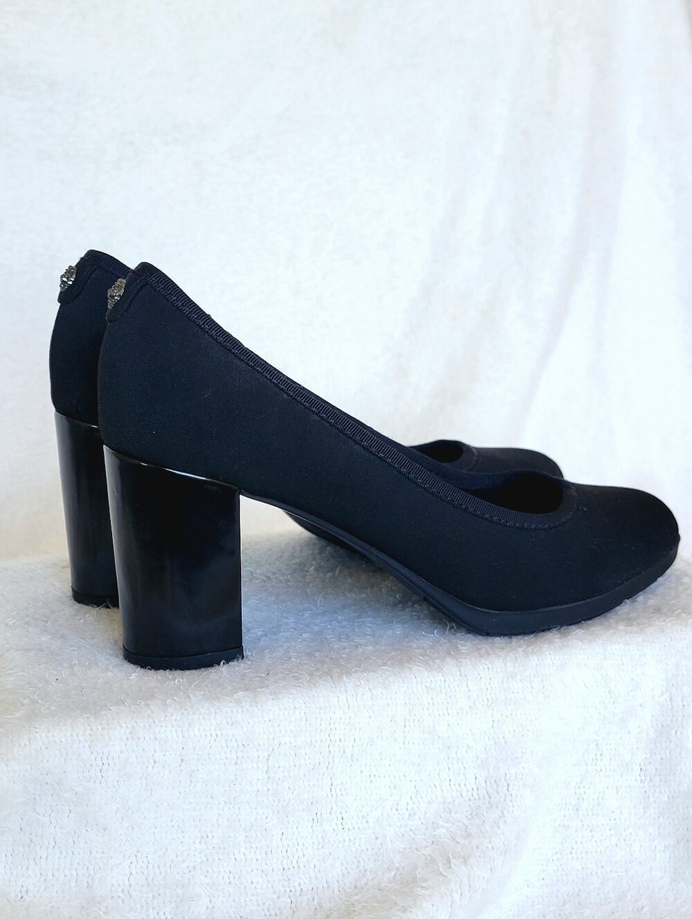 Anne Klein Carole Black Pumps | Formal Heels Size 7 - Picture 6 of 8